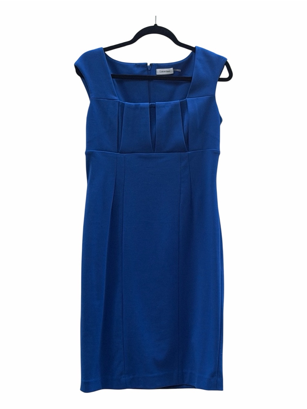 Calvin Klein Cobalt Blue Cap-Sleeve Sheath Dress